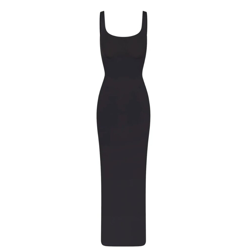 NWT SKIMS Body Tank Long Slip Dress - Onyx (Black)